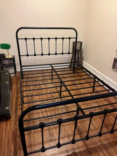 black metal bedframe for double bed, View more