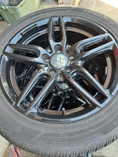 TILLSONBURG SET OF ALL SEASON TIRES AND RIMS MERCEDES/AUDI With Spacers for Audi included HANCOOK KI...