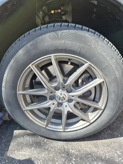 Selling Michelin X ice 215/65R17 With Rims Tires still have long life to them sold the car and do no...
