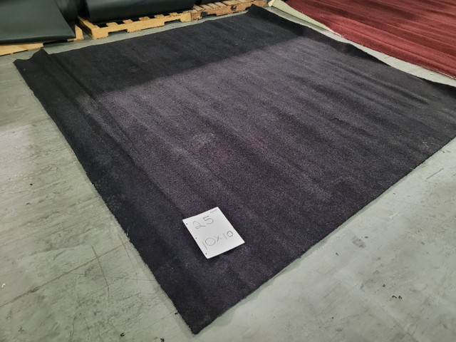 Black 8x12 trade show carpets Cut pieces No finished edge. Come! in Other Business & Industrial in Mississauga / Peel Region