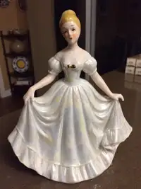 Vintage Ceramic Victorian Lady Figurine