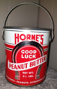 Horne's Peanut Butter tin