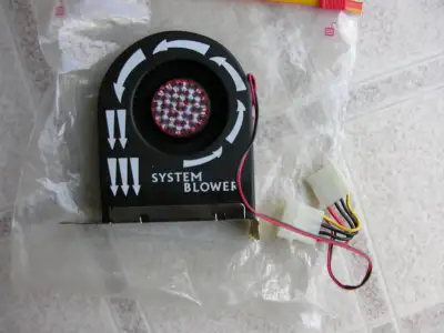 Expansion Slot Rear Exhaust Cooling Fan with LP4 Connector, View more