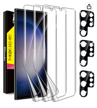 3+3 Pack] Milomdoi for Samsung Galaxy S23 Ultra Screen Protector
