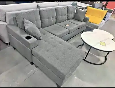 L-Shaped Sectional Sofa Luxury Quality Couch, View more