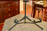 FENDER COMPACT FOLDABLE ELECTRIC AND ACOUSTIC GUITAR STAND, MINT