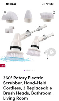 360 degrees Rotary electric scrub brush
