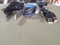 USB printer cords  -  seven units