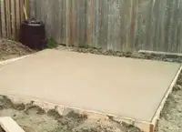 Concrete shed pads & any type of concrete 