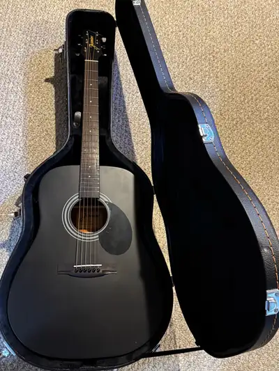 Good Entry Level Acoustic Guitar, Black , View more