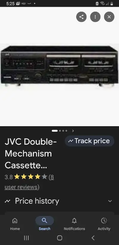 JVC Double Cassette Deck, View more