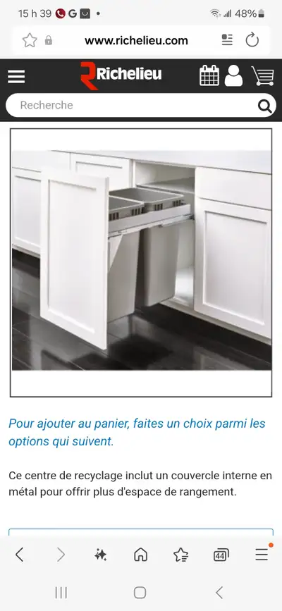 Poubelle euro dans l'armoire , View more