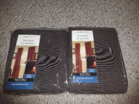 2 New  Darkening Cotton Duck  Curtain Panel 42 by 84 Inch $15