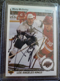 Marty McSorley Los Angeles Kings signed hockey card