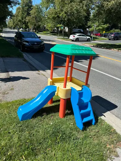 Little Tikes Playhouse and Slide, View more
