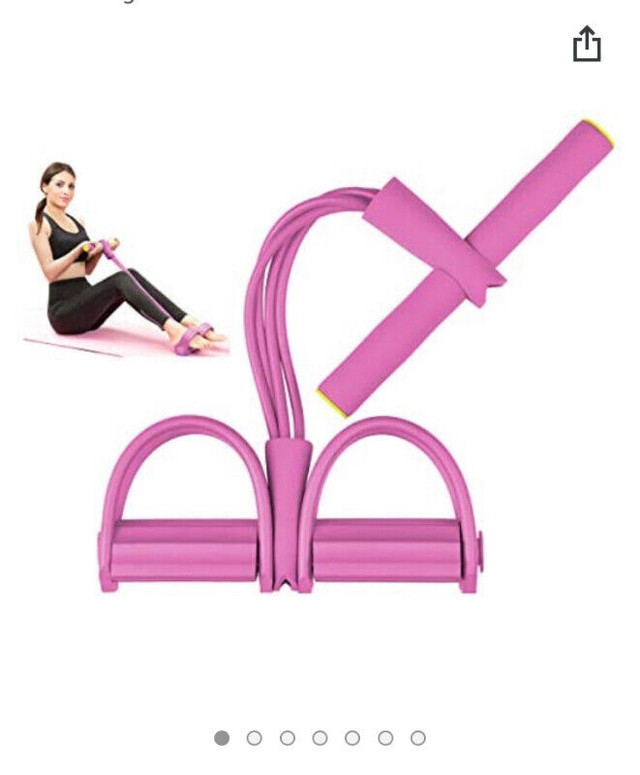 Pedal Resistance Bands, Lychee 4 Tube Elastic Rally Rope Fitness in Other in Winnipeg