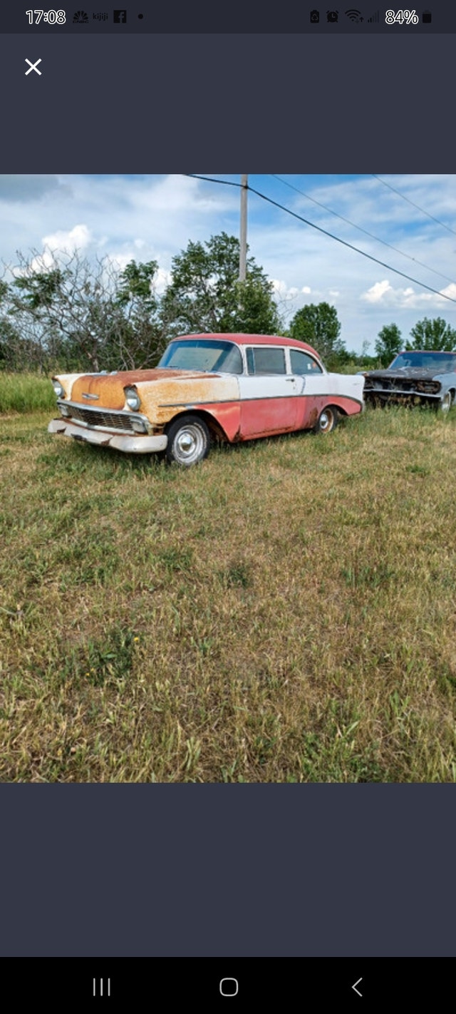 56 chevy 2 door Classic Cars Napanee Kijiji