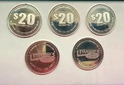 $100 coins for buying used auto parts at Standard Auto Wreckers. Asking $50 and you can buy $100 wor...