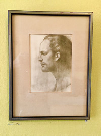 Framed Gardner Male Portrait Incribed “T. Gardner”.