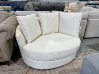 Ivory cuddle chair 