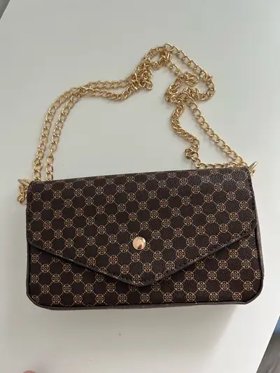 Mini Geometric Graphic Chain Flap Bag, View more