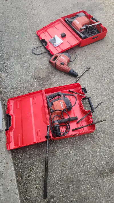 hilti te 76 p hammer drill case chissell /bit 525$$, View more