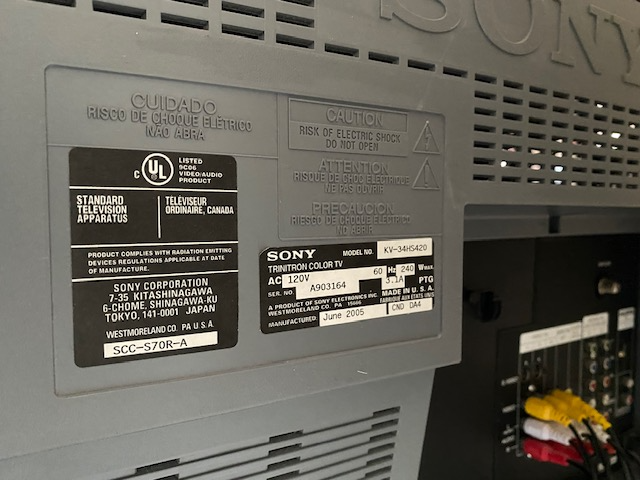 Sony top the line CRT HDTVs Trinitron WEGA in TVs in Markham / York Region - Image 4