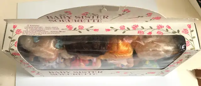 1990 Vtg Baby Sister Mini 4.5" Doll Lot 4 Total - Cititoy New in Toys & Games in Kitchener / Waterloo - Image 5