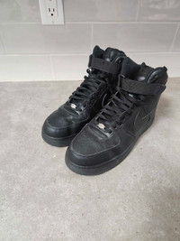 2017 Triple Black Nike Air Force 1 High - VERY good condition.