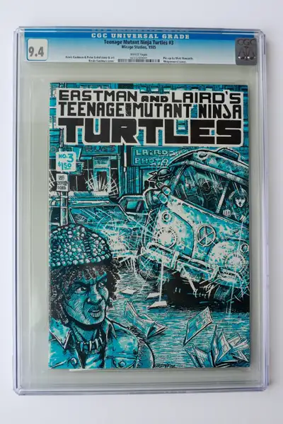 Teenage Mutant Ninja Turtles 3 (1st print) in CGC 9.4 Comics, View more
