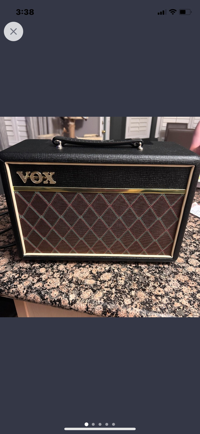 Vox practice amp, guitar and cord.  in Amps & Pedals in Windsor Region - Image 3