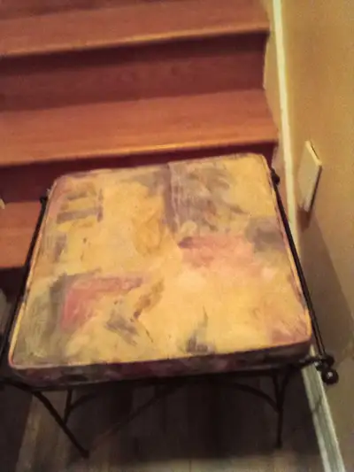 banc d'entrée vintage fer forgé et cousin toute usage !, View more