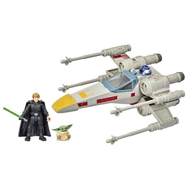 Star Wars Mission Fleet Luke Skywalker and Grogu X-wing Fighter in Toys & Games in Trenton - Image 3