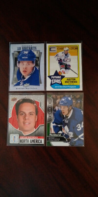 Auston Matthews rookie cards all in mint condition