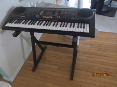 Keyboard Stand only as keyboard sold. Keyboard stand fits many different keyboards
