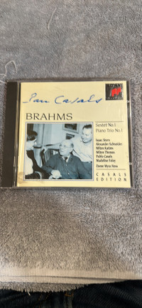 CD Brahms Sextet No 1, Piano Trio No 1: Isaac stern …