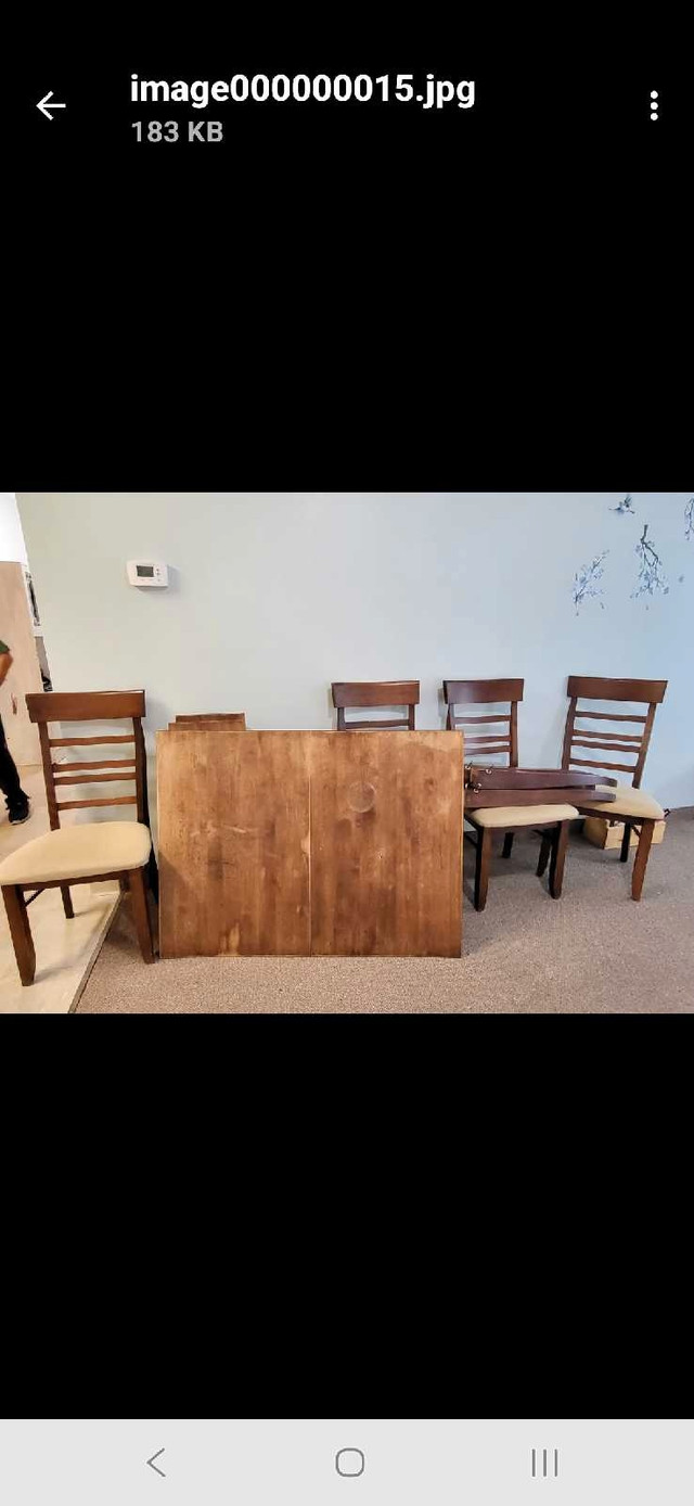 Table and 4 Chairs in Dining Tables & Sets in Owen Sound