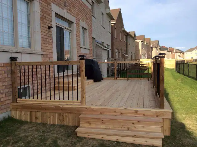 spring special interlock deck fence