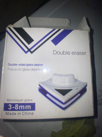 Double Earser for Glass