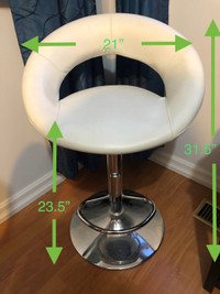 Pedestal/Bar Stool/Chair with Adjustable Height 