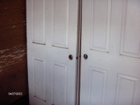 Interior white panel doors