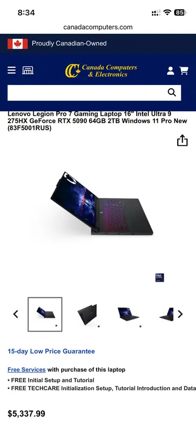 Brand new in box Lenovo Legion Pro 7 gaming laptop. Has 16.0 inch WQXGA OLED screen. Processor is In...