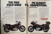 1980 Honda Gold Wing XLarge. 2 Pg Original Ad