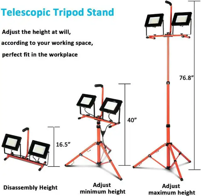 Photography LED Dual Flood Light w/Tripod Stand62863260399363124