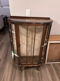 Vintage Glass Curio Cabinet