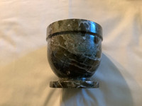 Genuine Green Marble Mortar & Pestle with Original Box