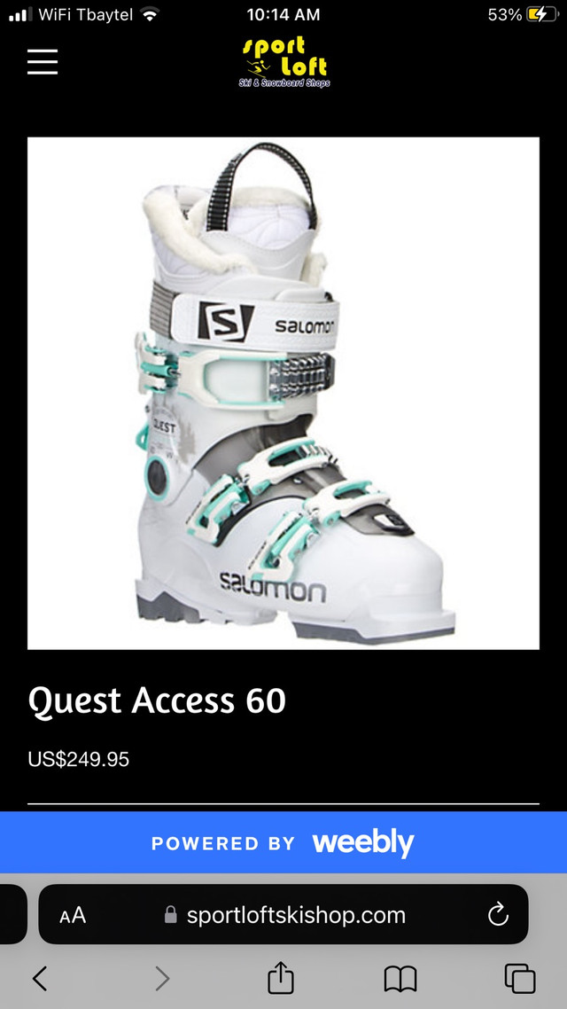 Salamon Quest 60 W Ski boot in Ski in Thunder Bay - Image 4