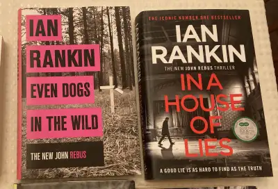6 novels by British author Ian Rankin. Some soft cover and some hardcover.