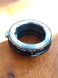 Nikon lens to Leica M-mount body adapter 