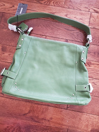 New Soprano Genuine Pebble Leather Shoulder Bag